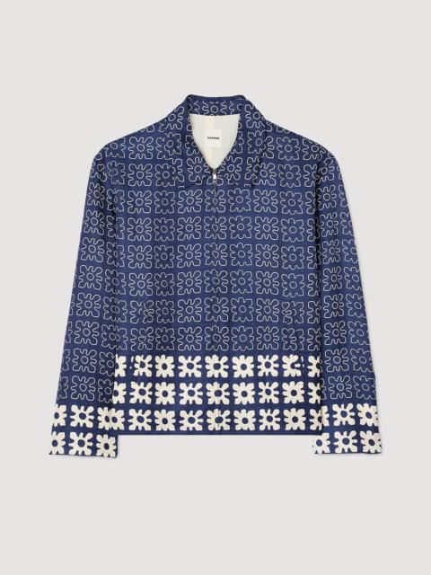 Sandro JACKET WITH FLORAL MOTIF