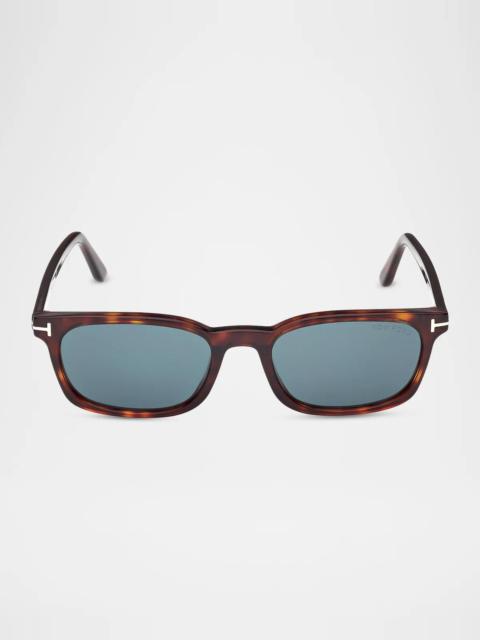 TOM FORD Men's Miles-02 Acetate Square Sunglasses