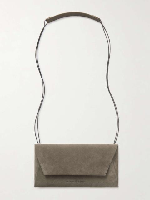 Suede shoulder bag