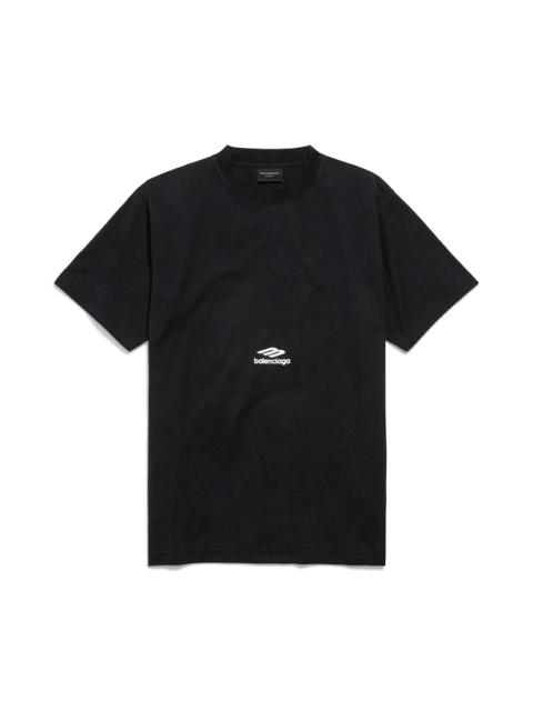 BALENCIAGA Women's 3b Sports Icon T-shirt in Washed Black