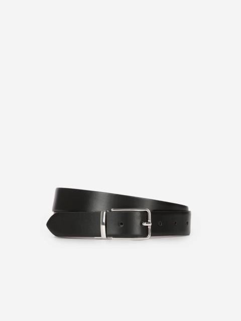 The Kooples REVERSIBLE TWO-TONE LEATHER BELT