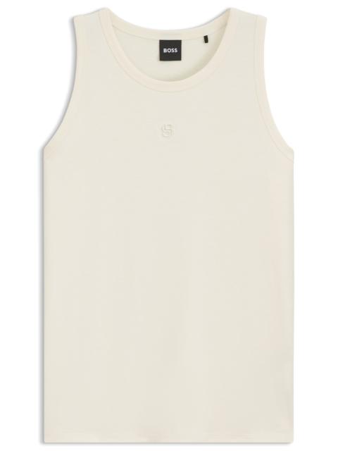BOSS SLIM-FIT TANK TOP IN COTTON, MODAL, AND SILK