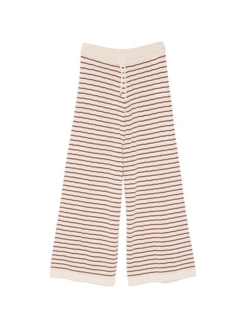 AGNONA striped palazzo pants