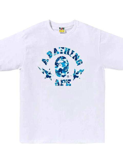 A BATHING APE® ABC Camo Sta College Tee "White / Blue Camo" 001TEL801009MWH9