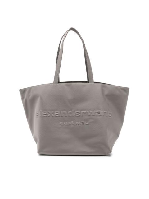 Alexander Wang embossed canvas nylon tote bag