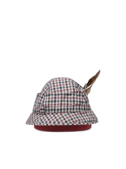Maison Margiela Check Trilby gingham bucket hat