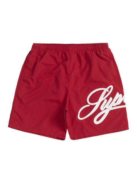 Supreme Supreme Mesh Script Water Short Red