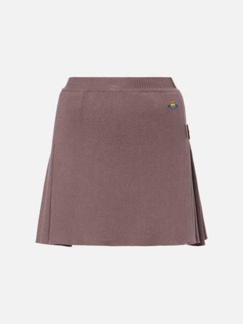 Vivienne Westwood Bea Kilt cotton and cashmere miniskirt