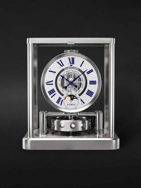 Atmos Classique Phases de Lune Perpetual Automatic Rhodium-Plated Table Clock, Ref. No. JLQ5112202