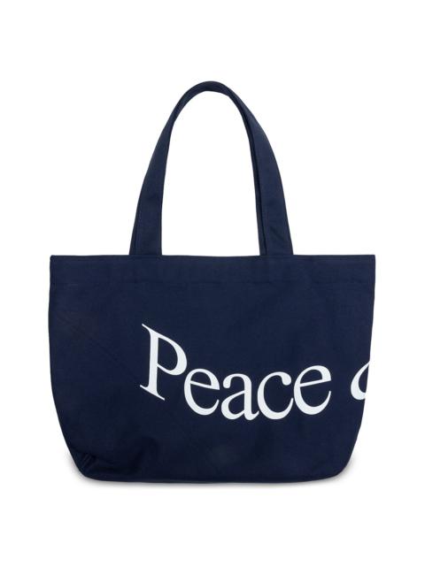 Museum of Peace & Quiet WORDMARK TOTE BAG - NAVY