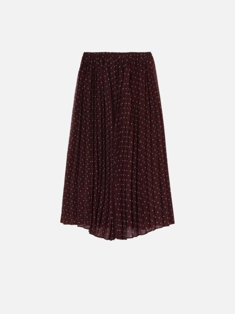 PINKO POLKA DOT-PRINT CHIFFON MIDI SKIRT