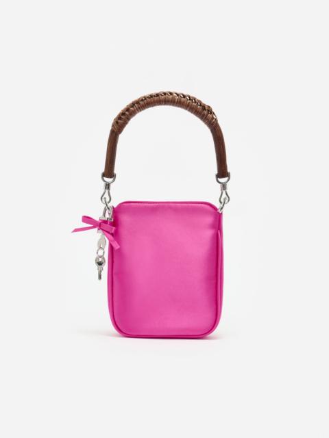 self-portrait Pink Satin Mini Tote Bag