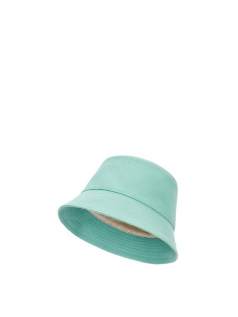 Loewe Bucket hat in canvas and calfskin