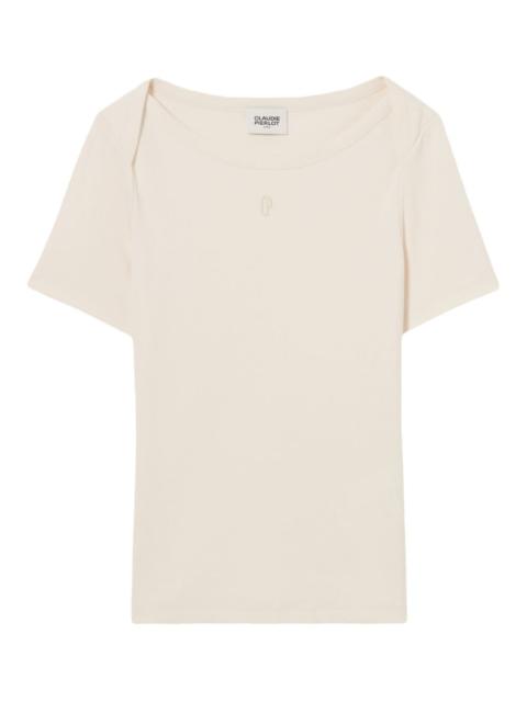 Claudie Pierlot logo-embroidered short-sleeve T-shirt