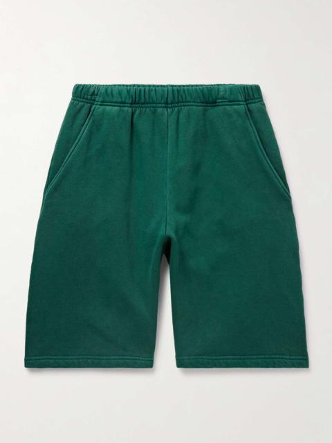 LES TIEN Utility Straight-Leg Garment-Dyed Cotton-Jersey Shorts