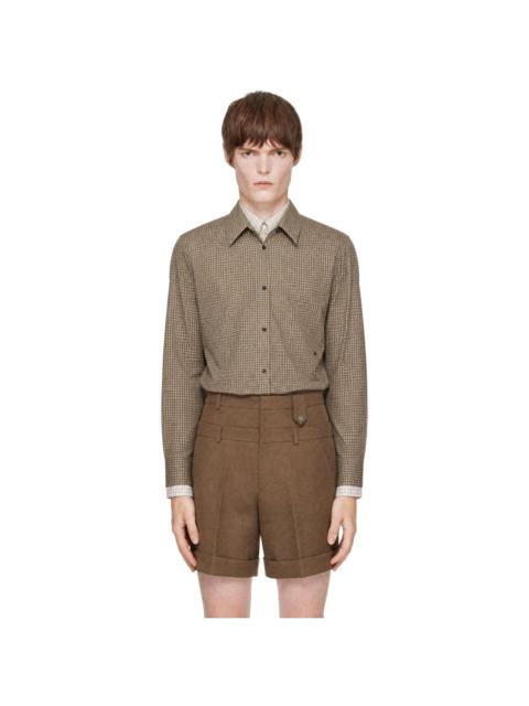 EGONLAB Brown Layered Shirt