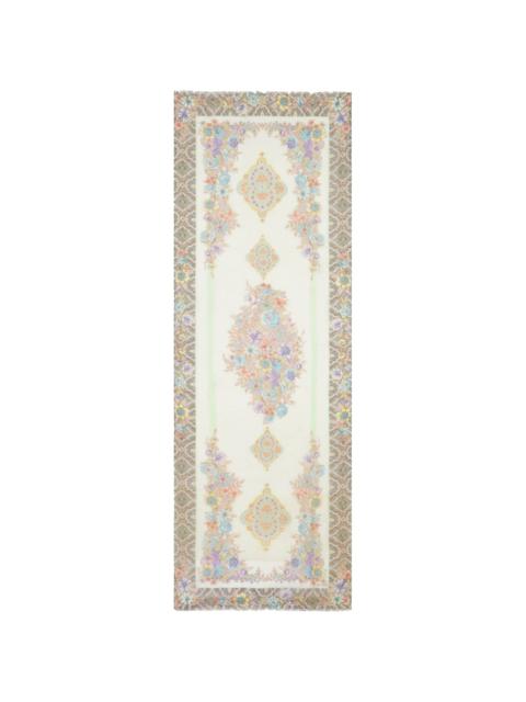 Etro floral-print silk scarf