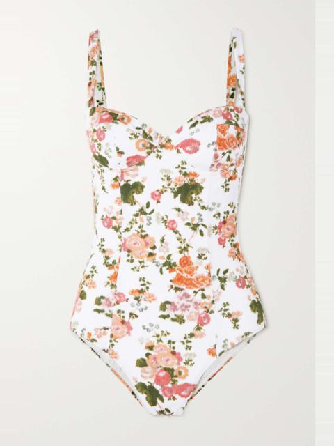 Erdem Amilia floral-print swimsuit