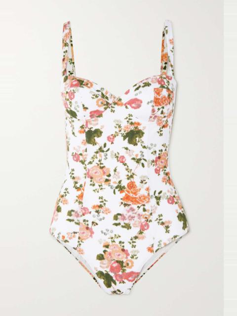 Amilia floral-print swimsuit