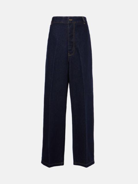 Victoria Beckham High-rise wide-leg jeans