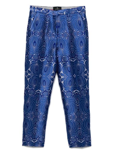 Etro Jacquard-lace Trousers