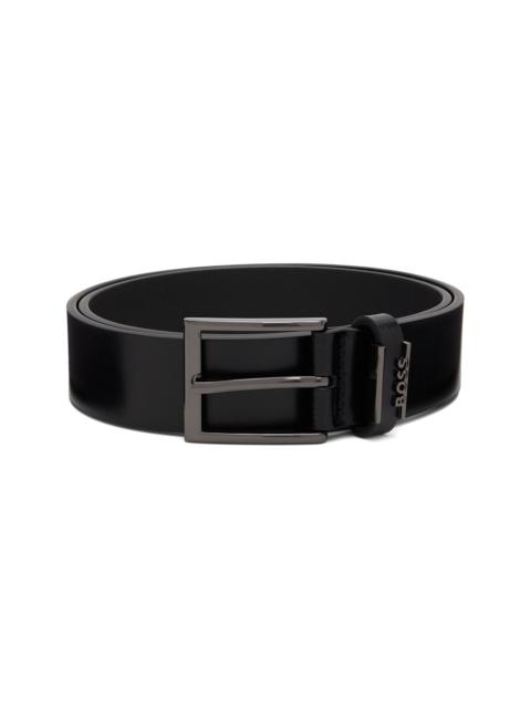 BOSS Black Brushed Hardware Belt