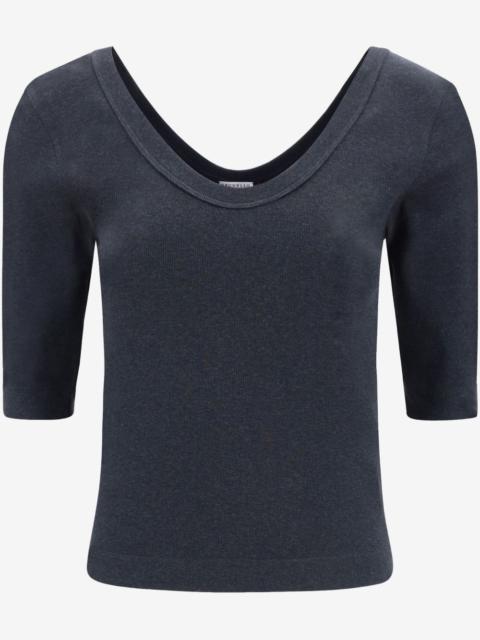 Brunello Cucinelli fine-ribbed T-shirt