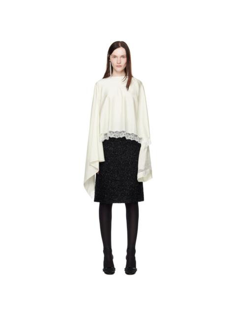 MARIE ADAM-LEENAERDT Off-White Underskirt Lingerie Blouse