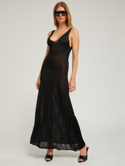 SPRWMN RAYON FRENCH TERRY TANK MAXI DRESS