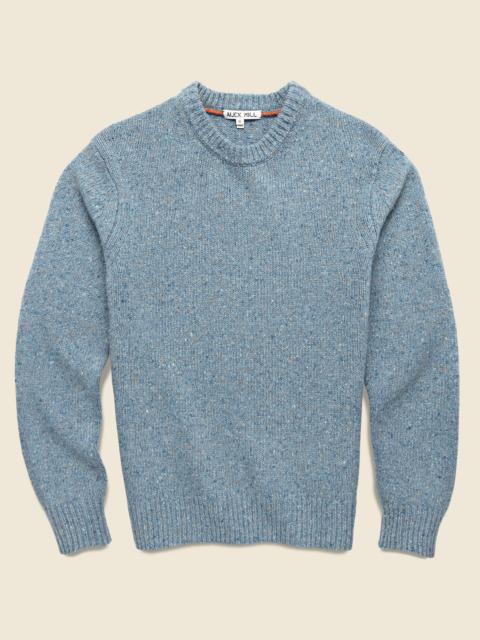 ALEX MILL Donegal Wool Sweater - Sea Mist