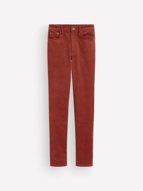 BODEN High Rise Cord Slim Jeans-Burnt Henna