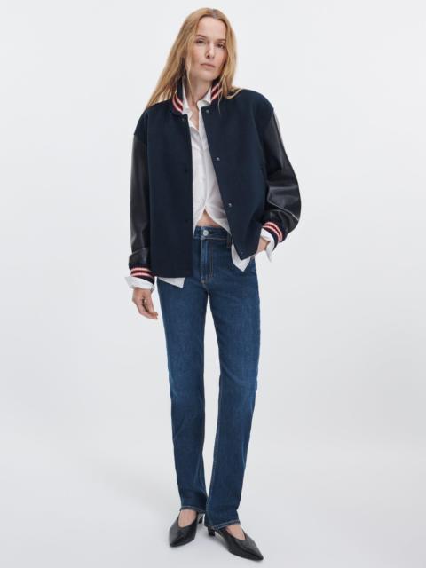 rag & bone Sutton Cigarette Jean Mid-Rise in Stretch Featherweight Denim