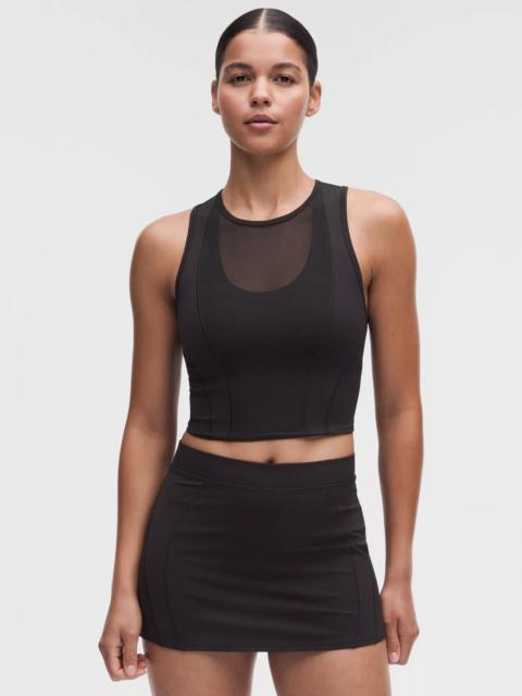 lululemon Nulux Mesh-Panelled Cropped Tank Top