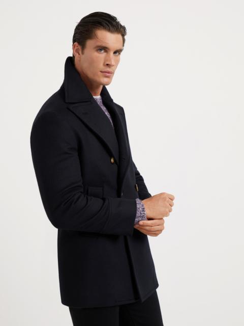 Brunello Cucinelli Wool double beaver cloth pea coat