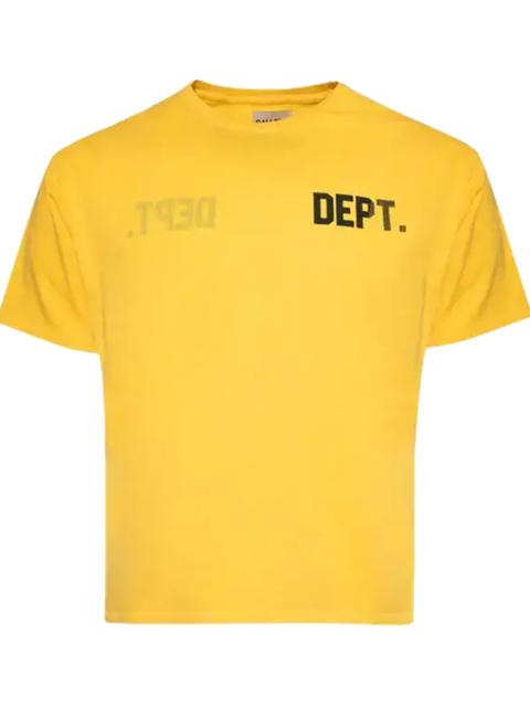 GALLERY DEPT. Dept Logo Reversible T-Shirt "Yellow & Black" GD338