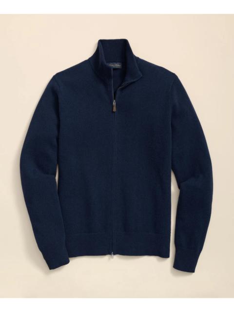 Brooks Brothers 3-Ply Cashmere Full-Zip Cardigan