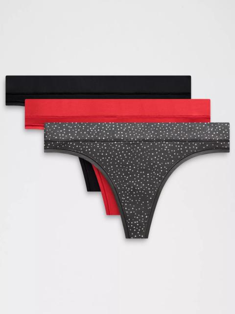 lululemon UnderEase Mid-Rise Thong Underwear *3 Pack