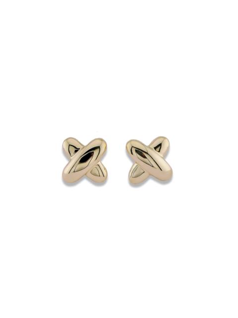 STONE AND STRAND Golden Kisses Studs
