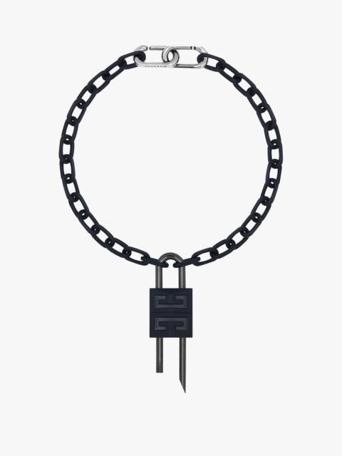 Givenchy LOCK NECKLACE IN ENAMELLED METAL