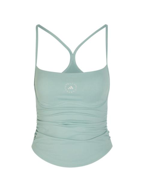 adidas ruched racerback tank top