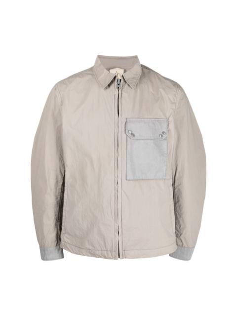 zip-up shirt jacket