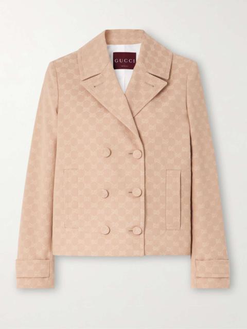 Cotton-blend jacquard jacket