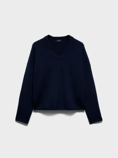 7 For All Mankind U-NECK SWEATER in Cashmere