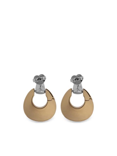 kate spade two-tone pendant earrings
