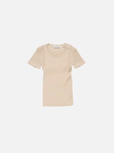 Acne Studios Layered knit top - Beige