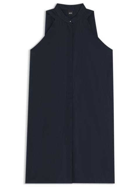 BOSS RELAXED-FIT DRESS IN COTTON POPLIN