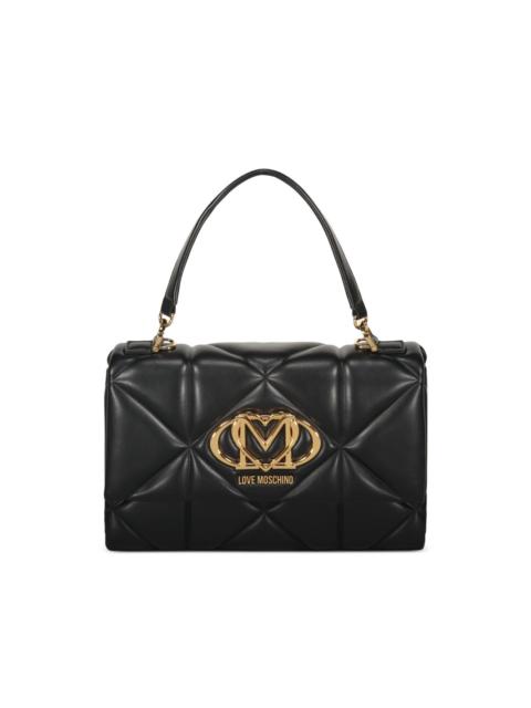 Moschino quilted logo tote bag