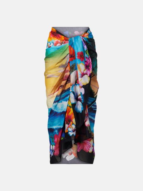 Dolce & Gabbana Floral cotton beach cover-up