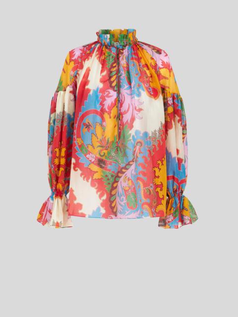 BLOUSE WITH ARCHIVE PAISLEY PRINT