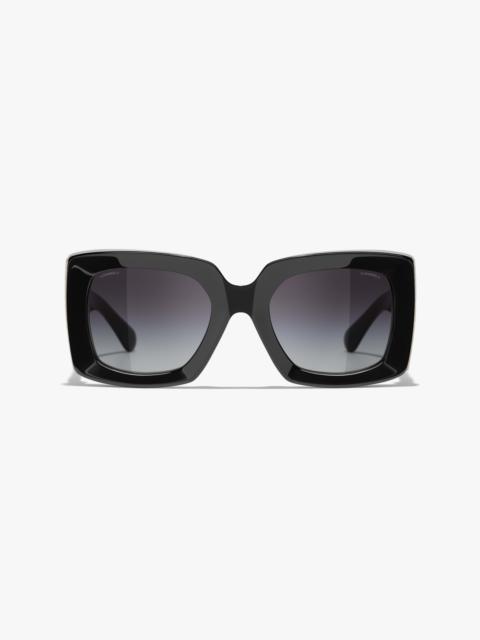 CHANEL Rectangle Sunglasses